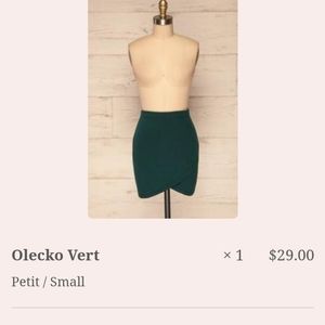 Olecko Vert Mini Skirt